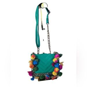Aldo Wilderi Rainbow Pom Pom Crossbody Bag